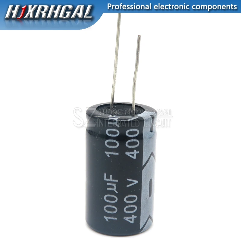 2PCS 400V100UF 18*30mm 100UF 400V 18*30 Electrolytic capacitor