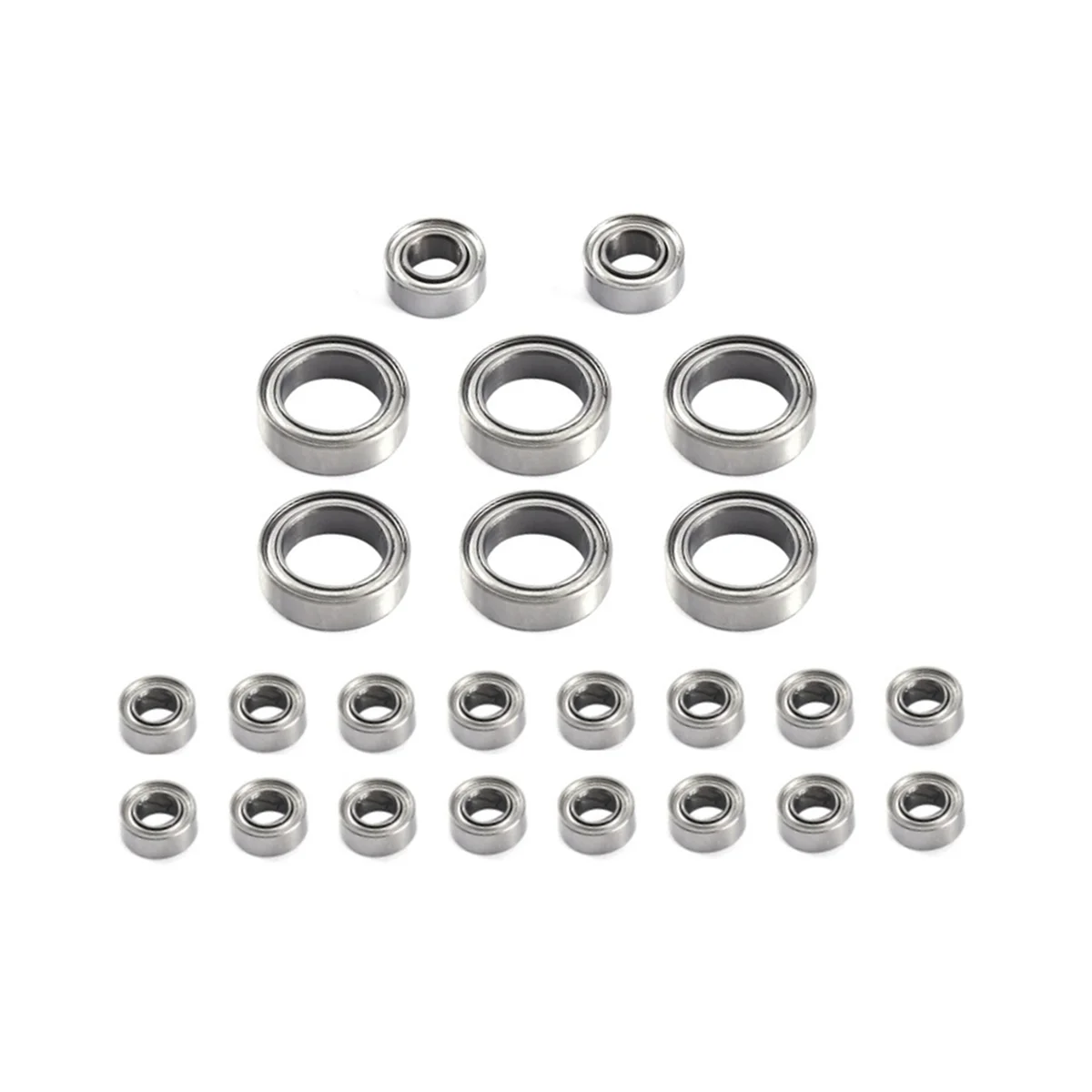 

24Pcs Steel Ball Bearing Set for FMS FCX24 1/24 RC Crawler Car Upgrade Parts Spare Accessories