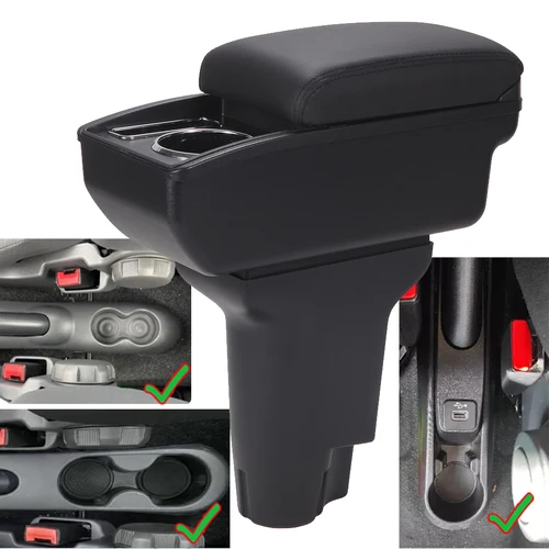 Reposabrazos para Fiat 500, reposabrazos para coche Fiat CRONOS, reequipamiento dedicado, caja de almacenamiento central Interior, accesorios para coche