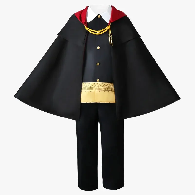 Damian Desmond Cosplay Anime Desmond Damian Cosplay Costume Cloak Wig Scholar Cape School Uniform Halloween Costumes for Men