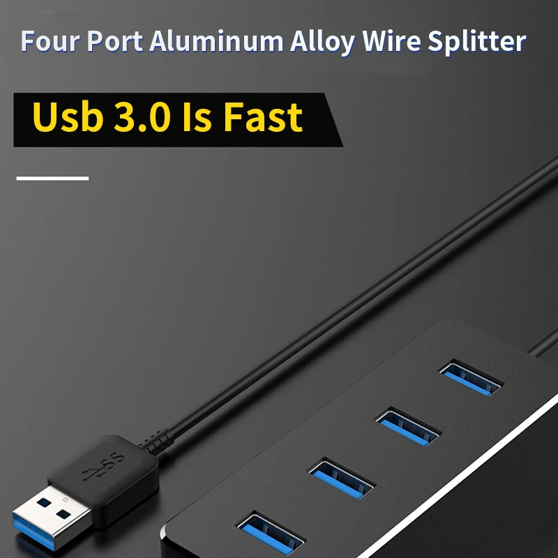 4 Ports 2.0 3.0 USB HUB Splitter High Speed Multi Splitter 5Gbps Fast Transmission Data Adapter For PC Laptop Adapter USB HUB