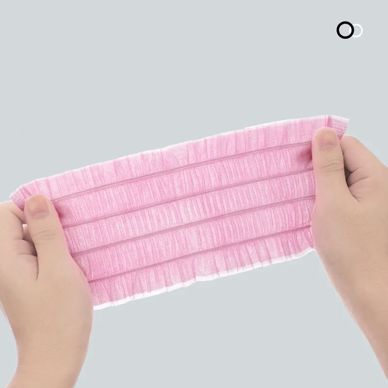 100 قطعة عصابات سبا القابل للتصرف لينة غير المنسوجة رباط شعر الوجه مطاطا الوجه أشرطة رأس القماش تمتد العناية بالبشرة غسل أدوات