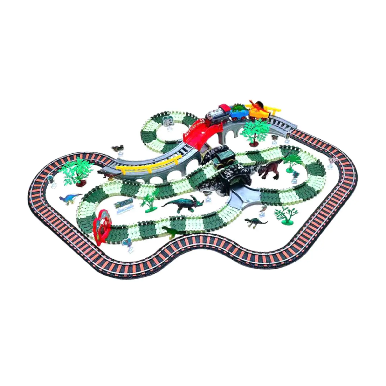 Dinosaur Track Race Car Toy Car Ramp Track Party Supplies Educational Climbing Hills Rail for Children Grandson Preschool