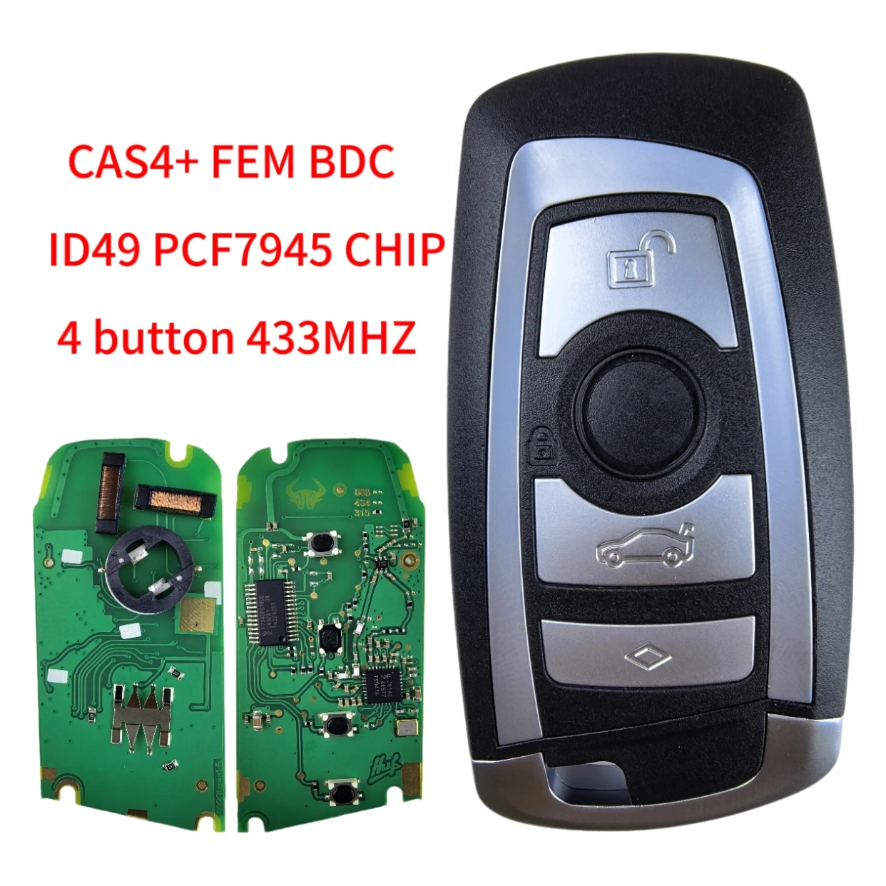 Jingxin 3/4-Tasten-Fernbedienung für BMW 5 7 F-Serie FEM / BDC, CAS4, CAS4+ 2012-2017 YGOHUF5662/YGOHUF5767 315/433/868Mhz Neu – Detail 14