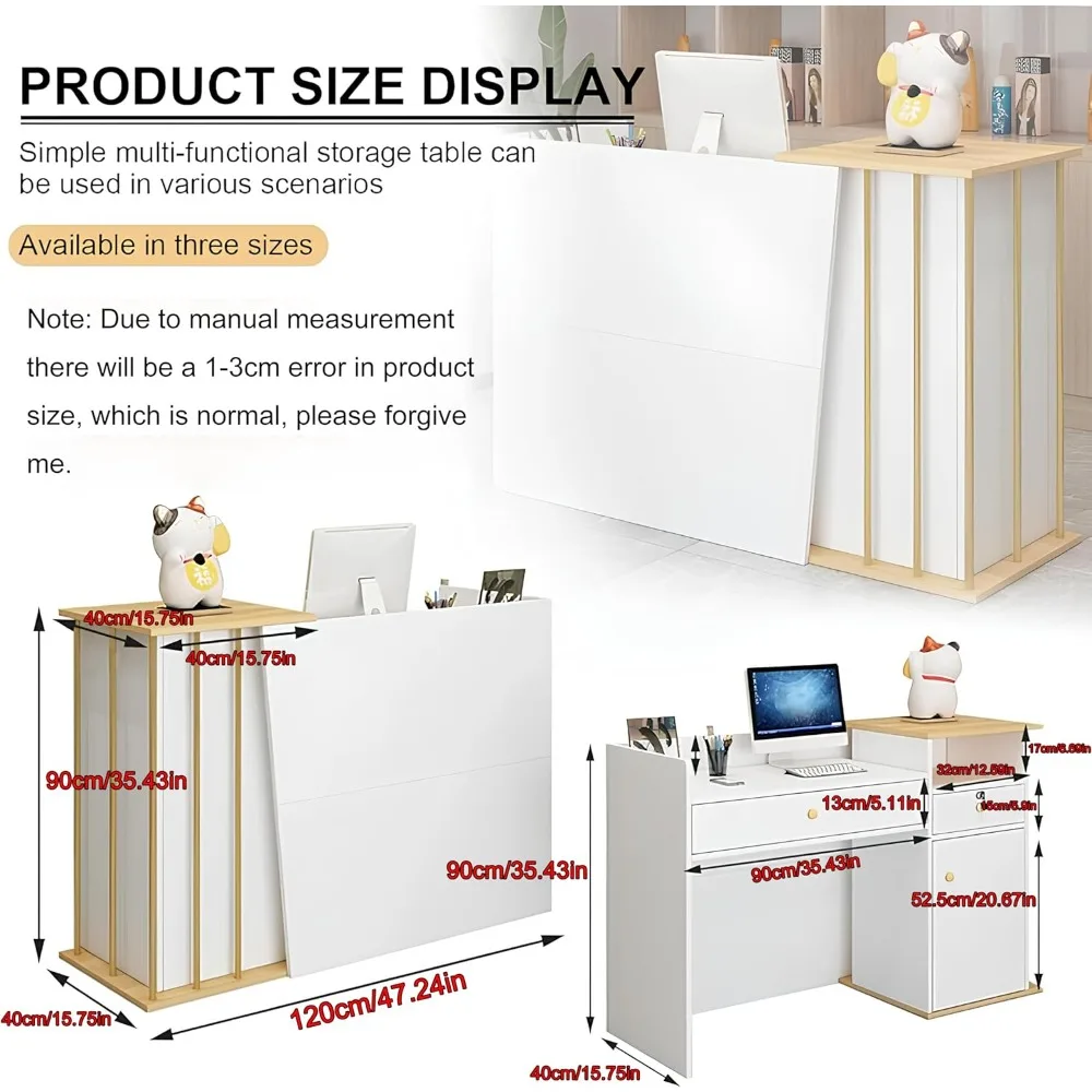 Reception Desk with Counter Great Space Saver Receptionist Desk Design Checkout Counter Flexible