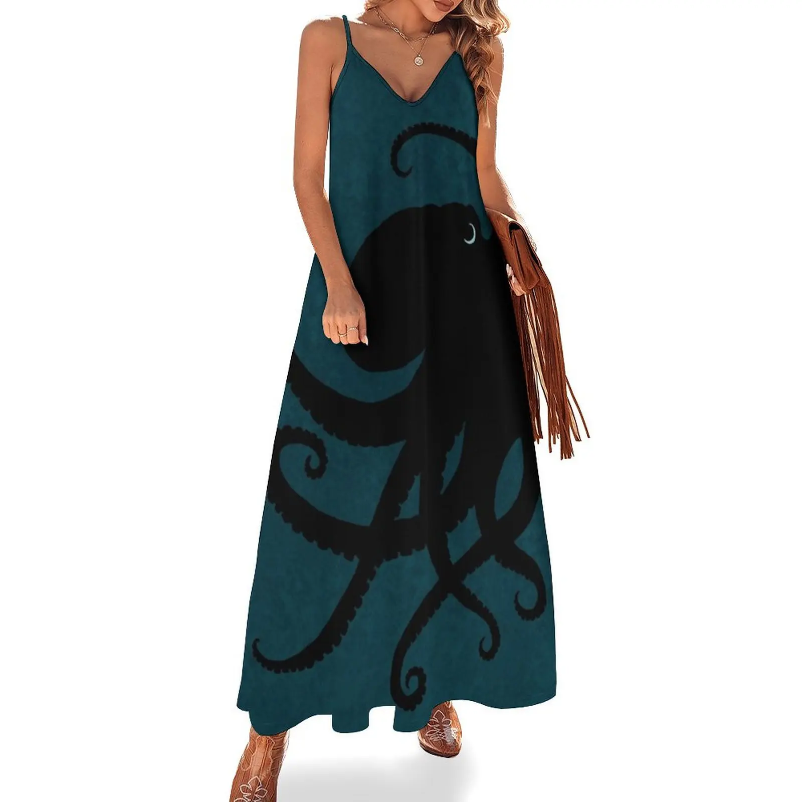 

Octopus Silhouette, by Amber Marine  2015 Sleeveless Dress Women's summer dresses elegant dresses for women