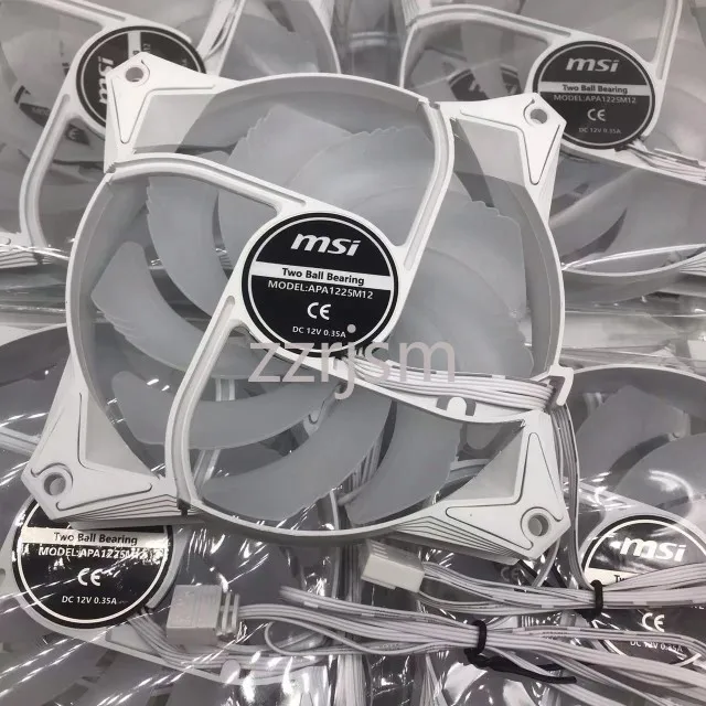 @+RGB APA1225M12 fan PWM range of 1500-2500 RPM FOR MSI MAG CORELIQUID 240R 360R whispering noise Frost integrated CPU Water fan image 3