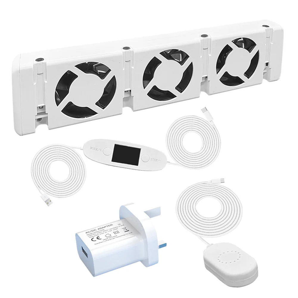 Radiator Ventilator for Smart Radiator Fan 30x7x3cm DC 5V 0.2A Home Improvement Plastic Temperature Sensor  Radiator