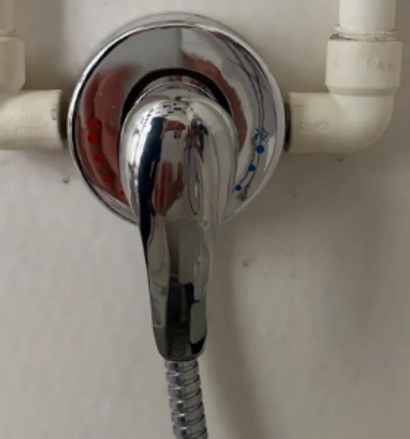 For All Copper Concealed Shower Faucet, Single Function Embedded Wall Mounted Bathroom Shower Mixer Tap for Bathroom & Shower