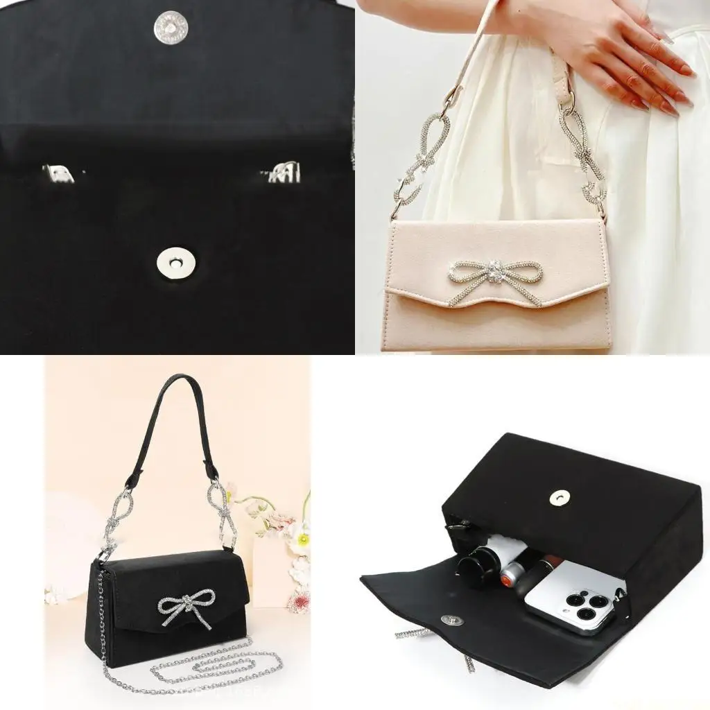 

X90D Изысканная модная сумка с бантом, идеально подходящая для романтического французского ужина