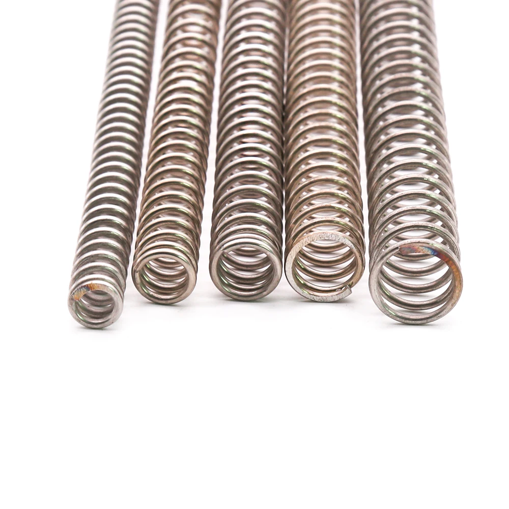 2 pces diâmetro do fio 0.2mm 0.3mm comprimento da mola de compressão do aço do metal 1000mm y tipo mola comprimida