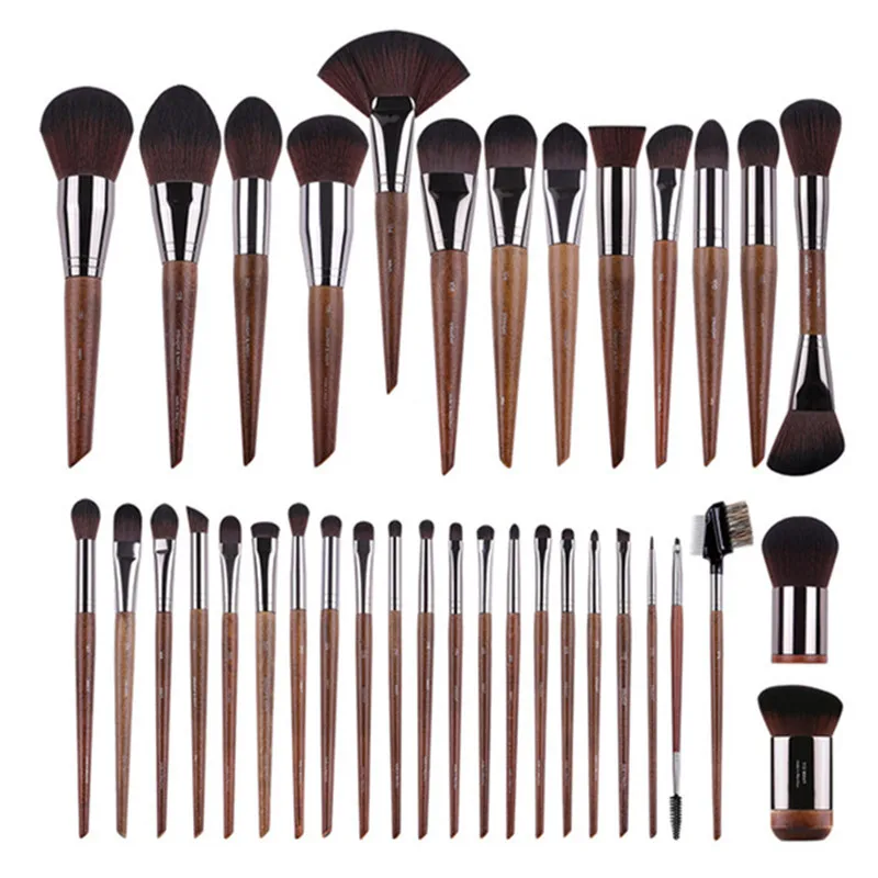 1/2Pcs Makeup Brushes Cosmetic Powder Foundation Brush Blush Contour Eye Shadow Eyebrow Eyeliner Eyelash Blending Beauty Tools