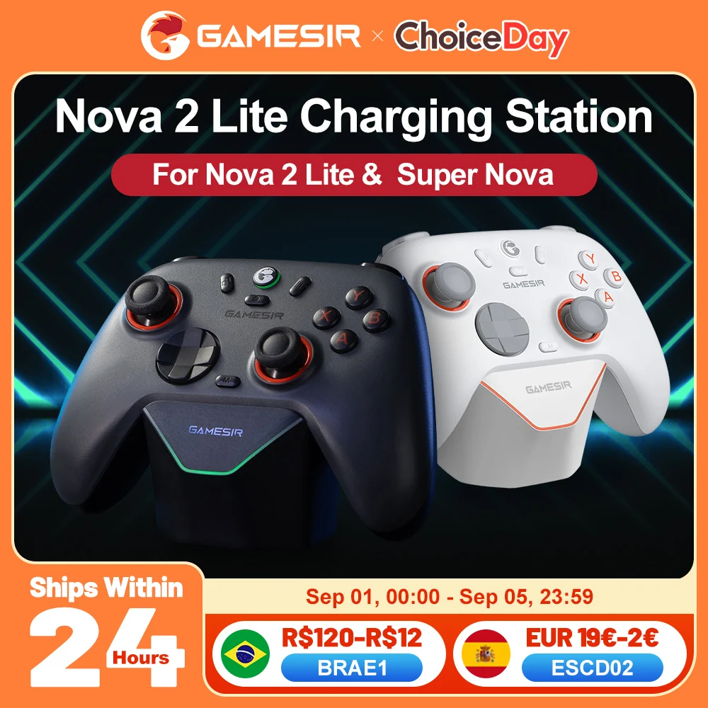 GameSir Nova 2 Lite Gamepads cargador Dock estación de carga Super Nova interruptor Original Josticks accesorios de juego