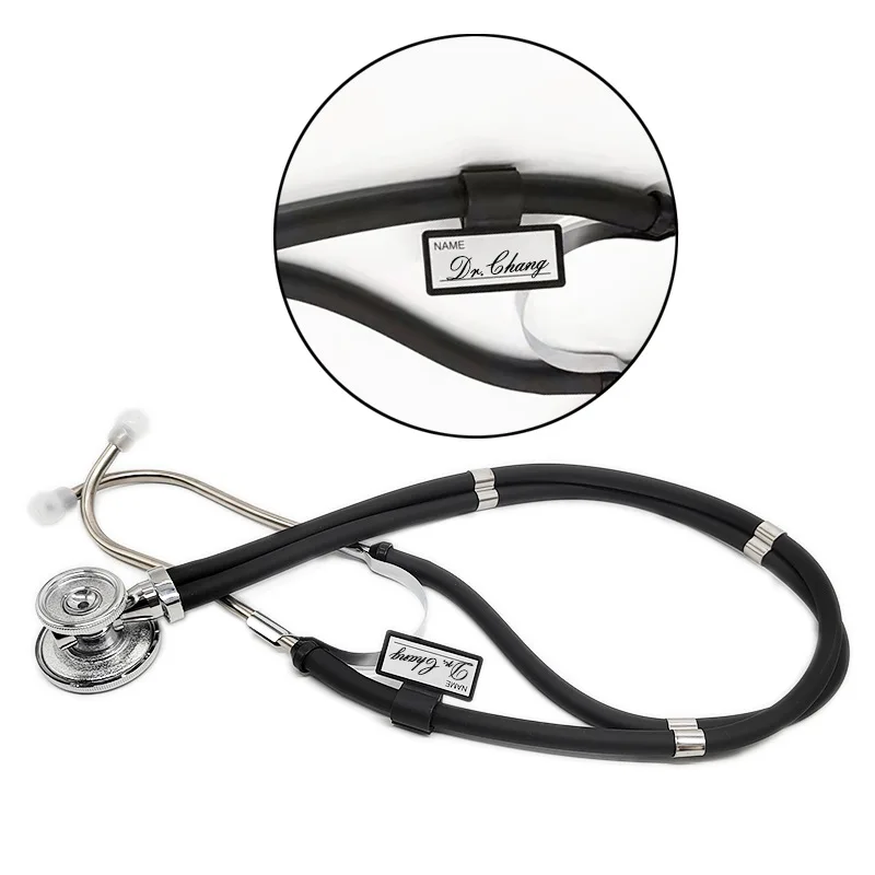 Stethoscope Accessory Name Plate, Blank Tags Can DIY Names