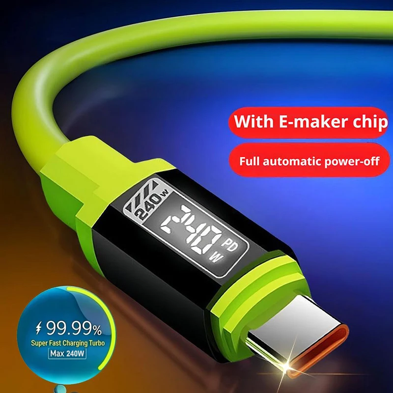 240W USB-C Fast Charging Cable 3
