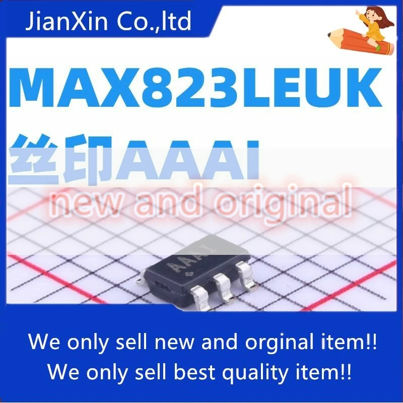 

2pcs orginal new MAX823LEUK+T MAX823 Silkscreen AAAI SOT23-5 connection