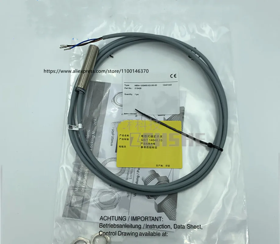 3Pcs New Pepperl+Fuchs 212060 proximity switch NBB4-12GM50-E2-3G-3D DC three-wire PNP. NO inductive sensor