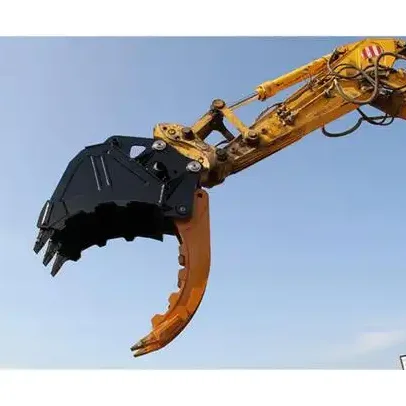 นิ้วมือจับของขุด 4 นิ้ว รุ่น SF10 สำหรับตักและวางของ ปรับแต่งได้ แบบกลไกและไฮดรอลิก