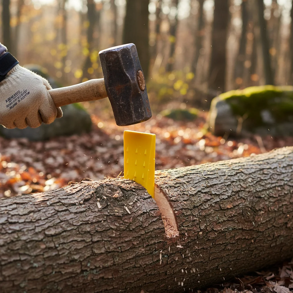 

Plastic-Wedge For Wood-Splitting Square Design Durable Garden Tool