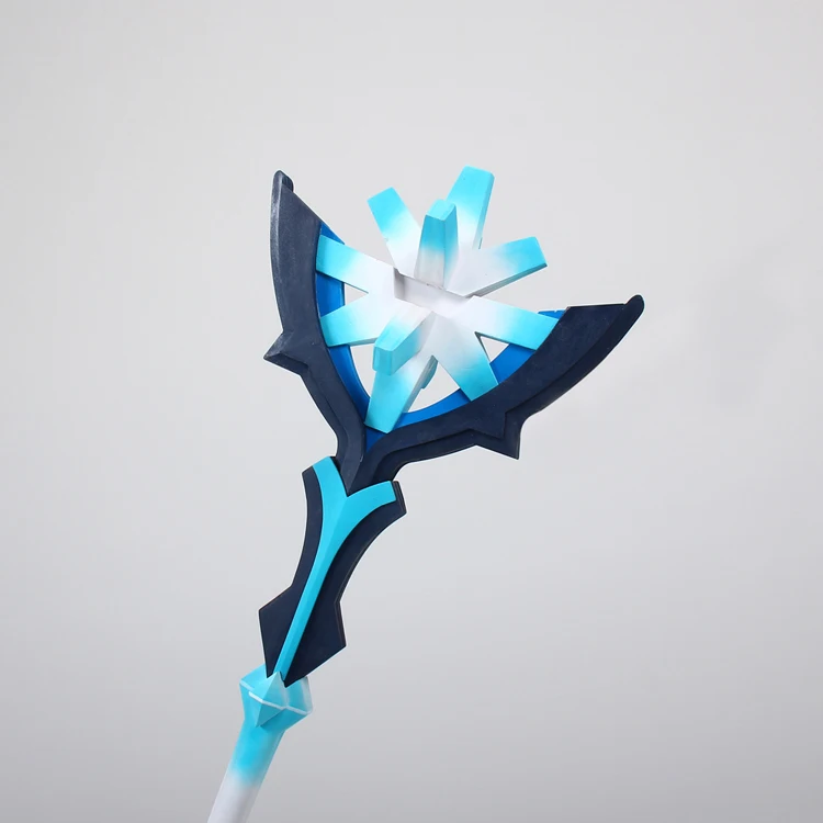 Game Genshin Impact Ice Water Fire Abyss Mage Weapon 115cm Staff   Toys Anime Abyss Mage Gifts Props Stage Show Accessories New