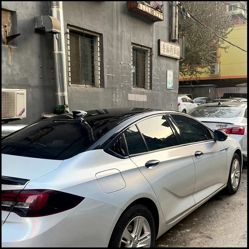 ل بويك ريجال أوبل إنسيجنيا 2017 2018 سيدان النافذة الخلفية ظلال أعمى كوة الإطار عتبة صب غطاء ملصق تقليم تصفيف السيارة #1