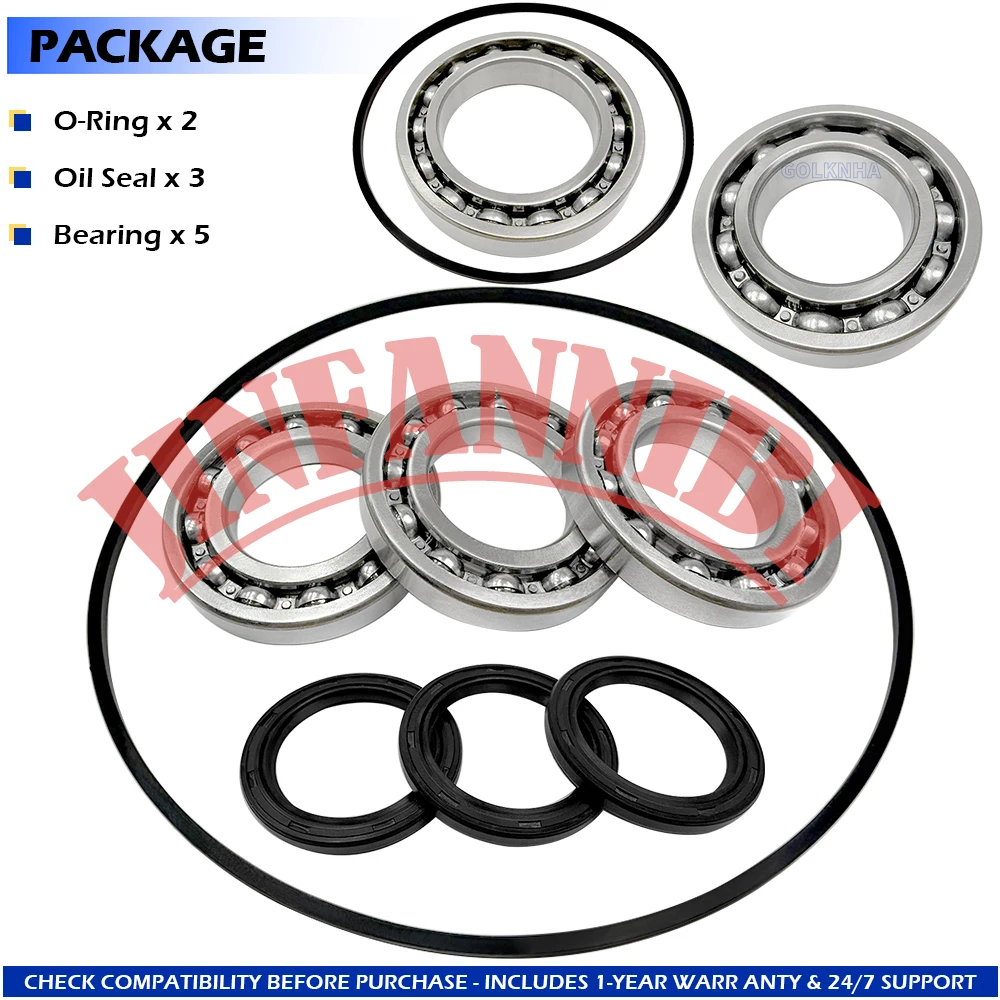 Front Differential Gearcase Bearing Seal Kit For Polaris RZR 800/S/4 2008 2009 2010