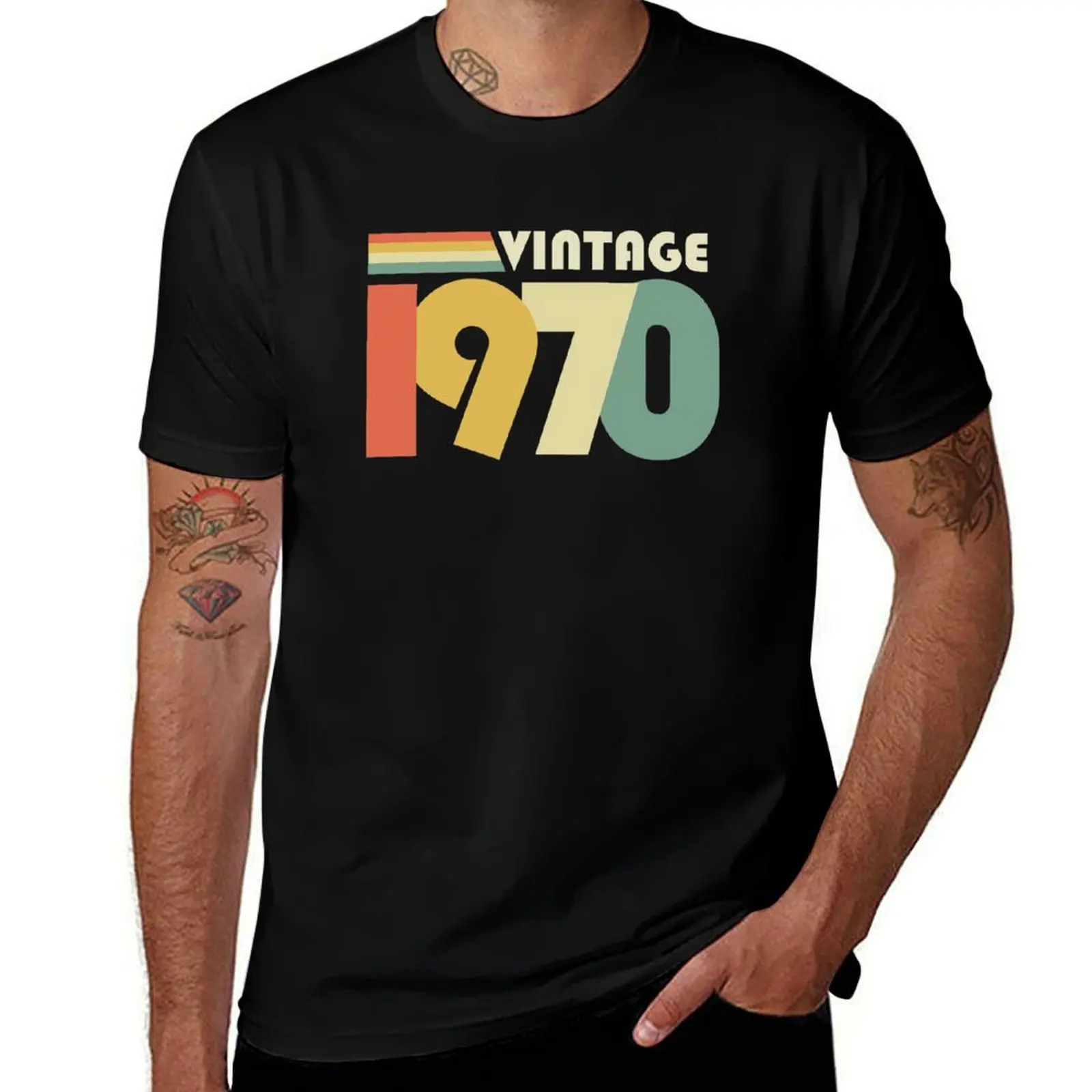 

Vintage 1970, 54th Birthday Gift v2 T-Shirt t shirt man cotton t shirt man plain t shirts for man cotton T-Shirt