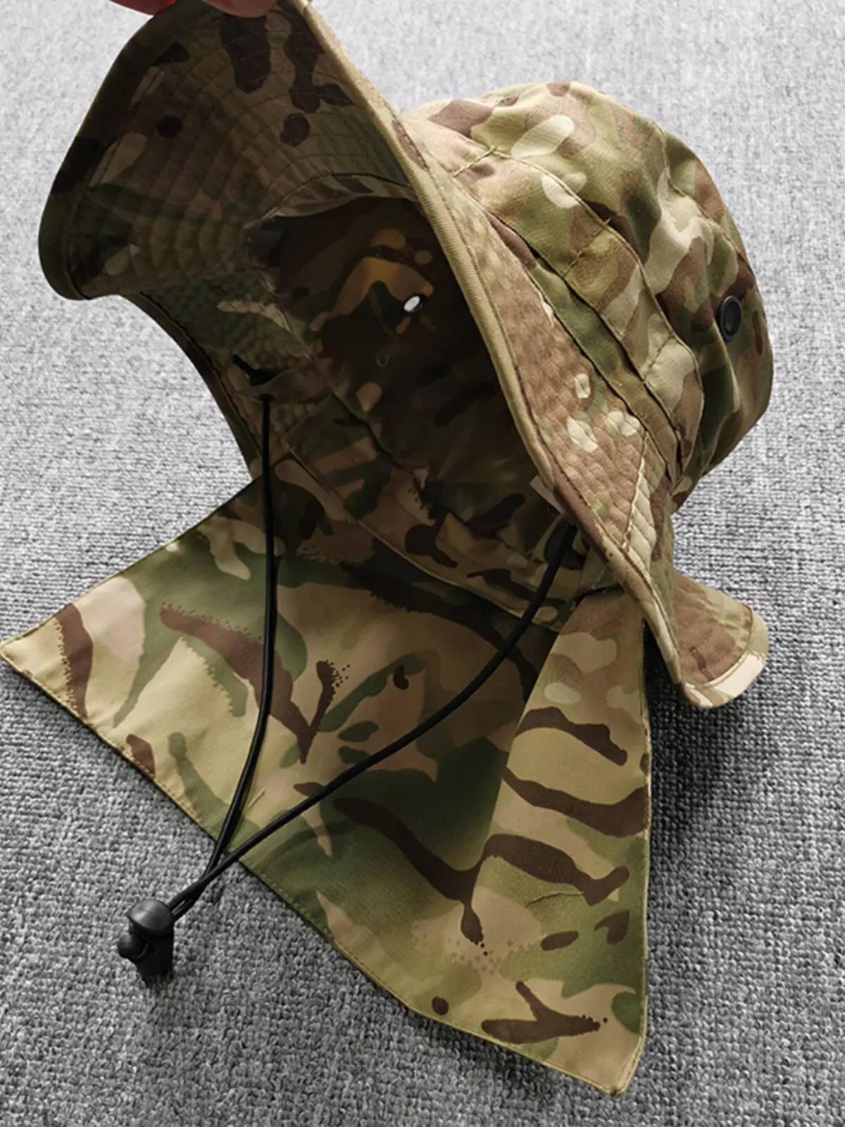 バニーハット-釣り用リアカーテン付きサンハット