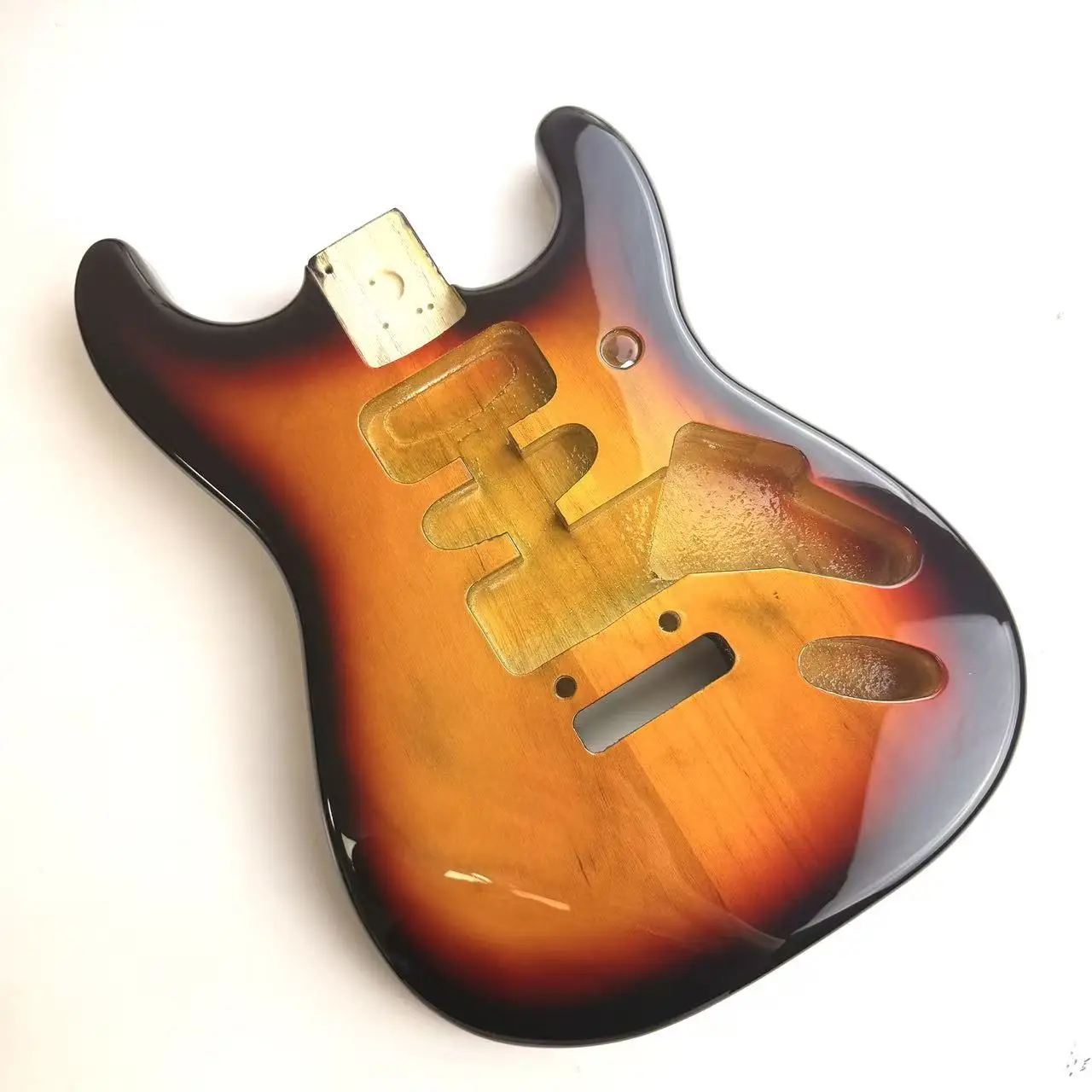

ST-Style Guitar Body | Paulownia Wood | Gloss Finish | Black Binding | Fast Shipping Sunburst
