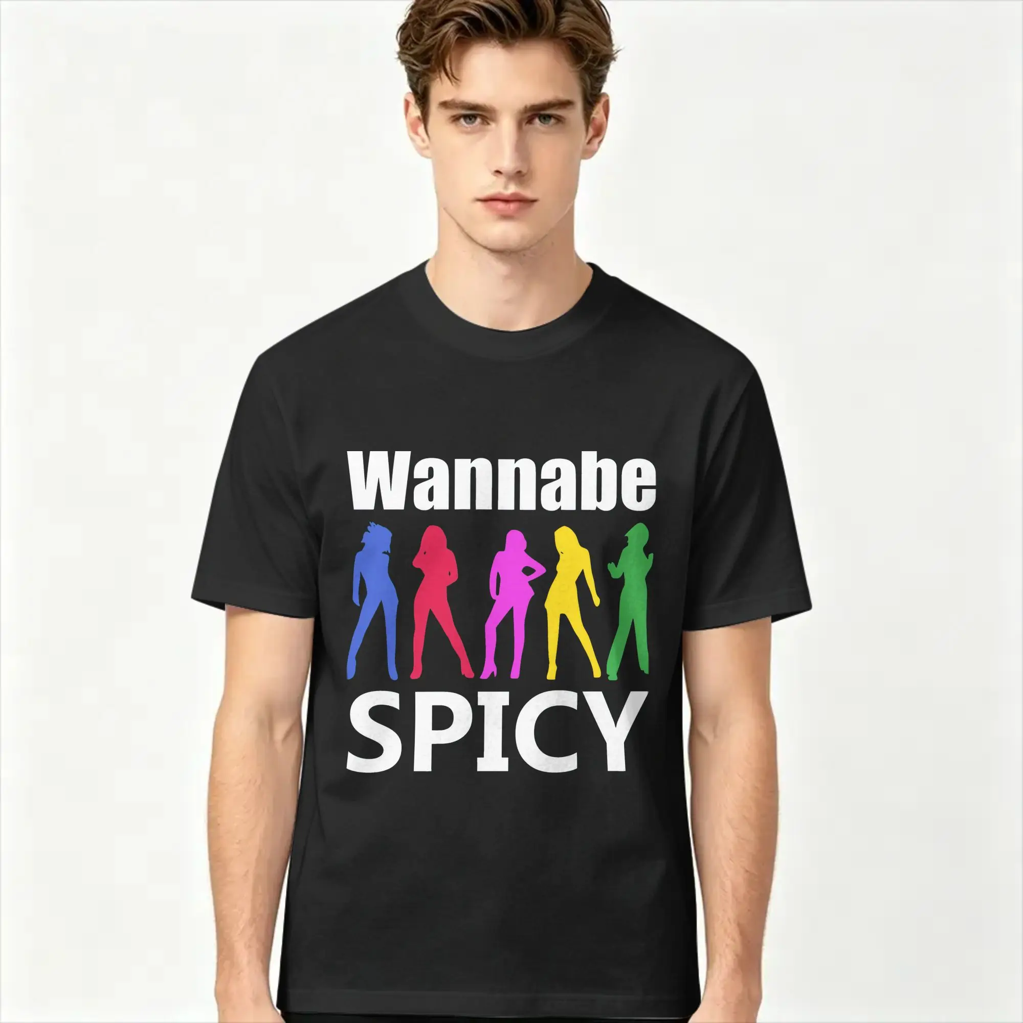 Spice Girls World Tour 2026 T-Shirts Men  Novelty Cotton Tee Shirt Round Neck Short Sleeve T Shirts Gift Idea Tops