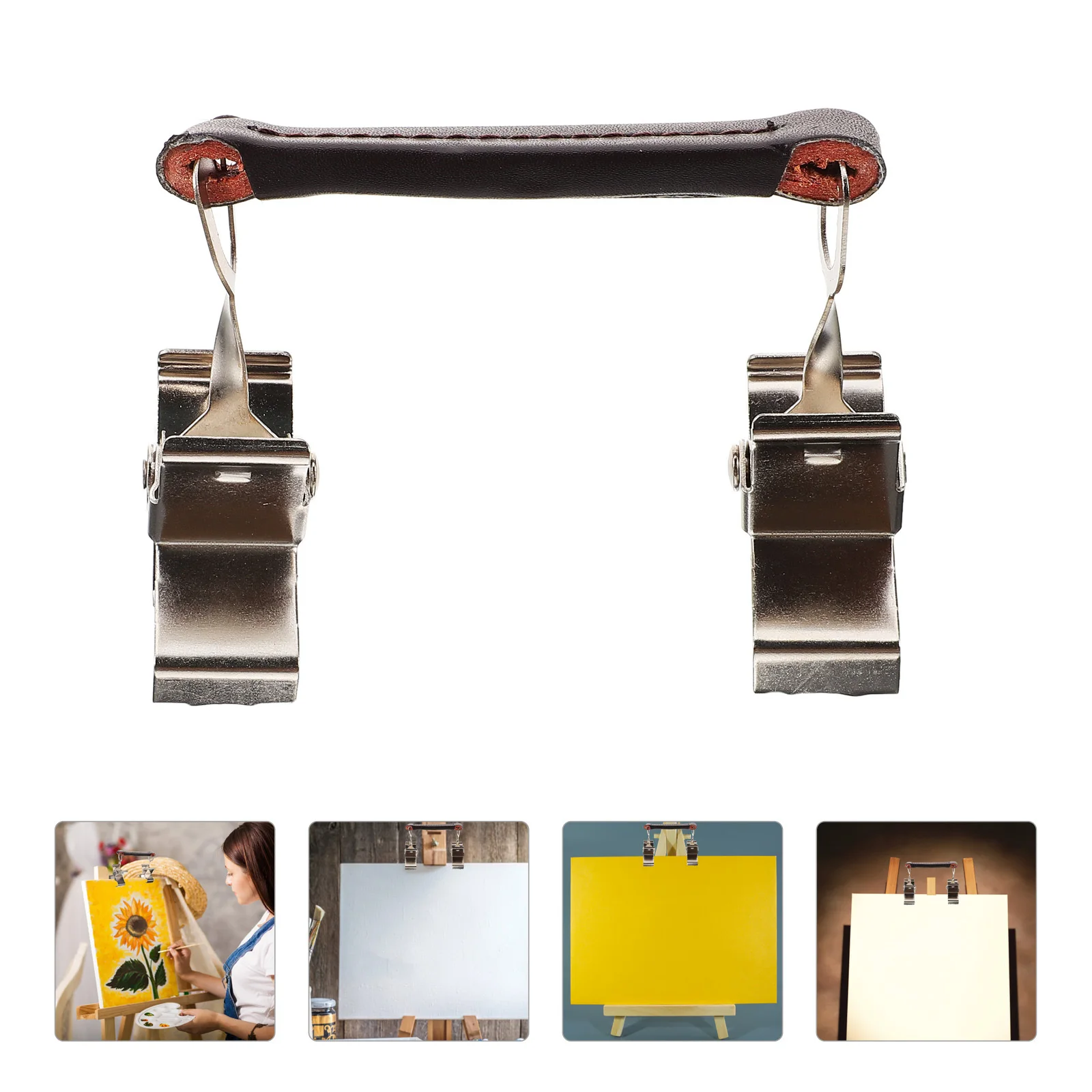 Wet Canvas Carrier Metal Clip Ergonomic Separate Clamp for Oil Painting Frame Canvas Holder Metal Frame Holder