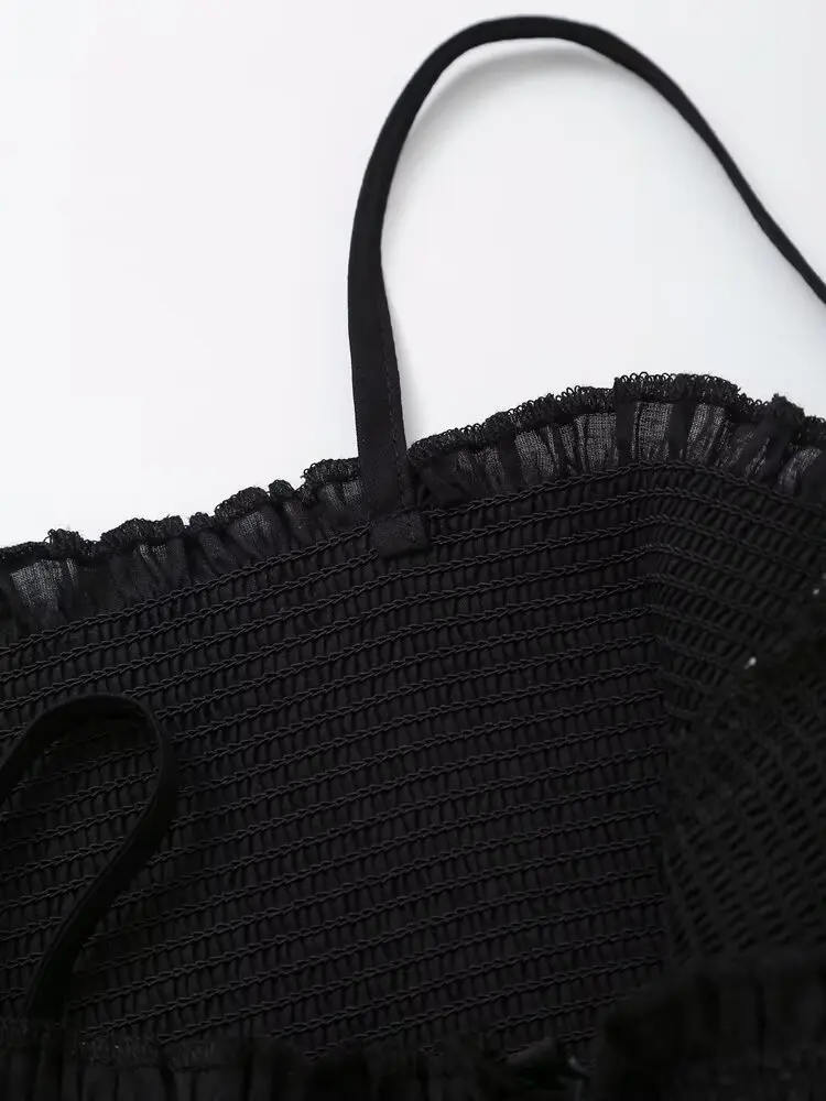 ฤดูร้อนใหม่เสื้อผ้าสตรียุโรปและอเมริกาสไตล์แฟชั่นปักชุดยาวแขวน