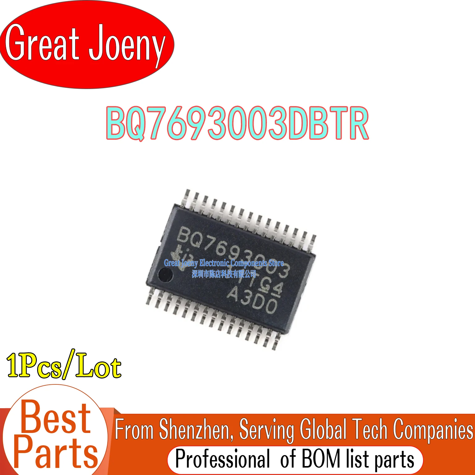 

100% New Original BQ7693003 BQ7693003DBTR BQ7693003DB IC Chipset TSSOP-30