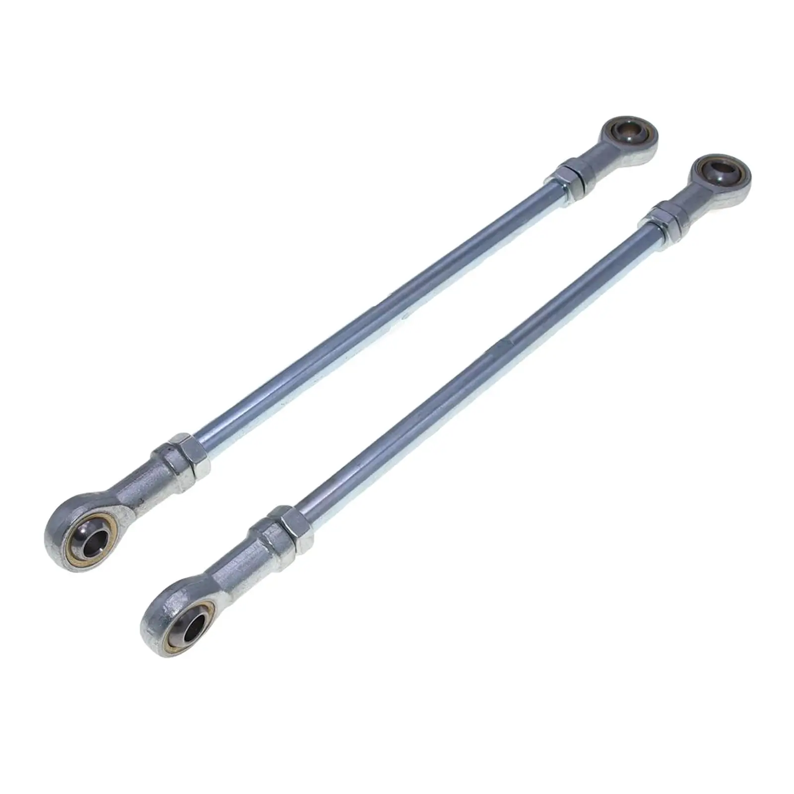 1 Pair M10 Metal Bolt Tie Rod Ball Joiner , Steering Tie Rod for 168 Go Kart ATV, Silver