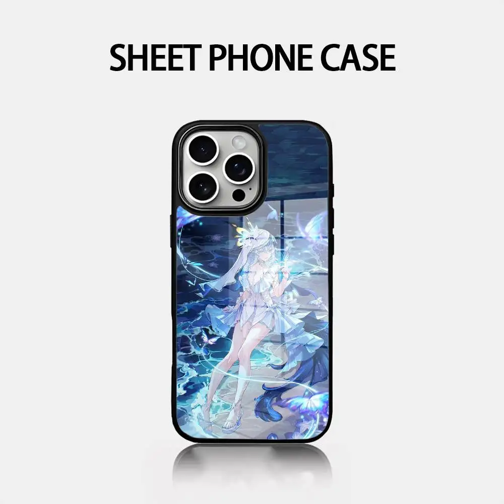 

Shorekeeper Phone Case Glass Cover Phone Case For Iphone 16 15 14 12 11 13 Pro Max Mini Puls Attraction CASE