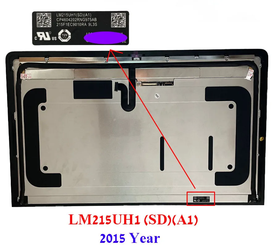 New LCD Display LM215UH1 SDA1 SD A1 LM215UH1(SD)(A1) for A1418 iMac 21.5'' Retina 4K 2015  LCD Screen with Glass full assemble