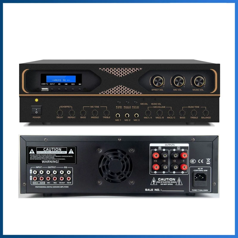 

MK series professional power amplifier high-power home KTV conference anti-howling HIFI sound reverberation heavy bass