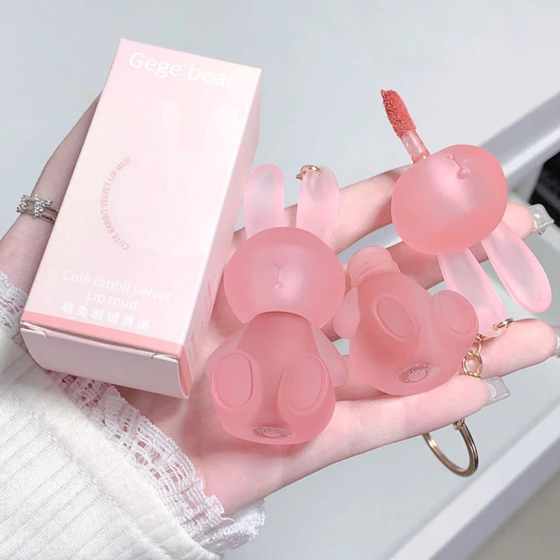 Gege Bear Adorable Rabbit Velvet Lip Mud — Matte Finish, Long-Lasting, Non-Transfer Lip Lacquer for a Whiter Appearance image 6