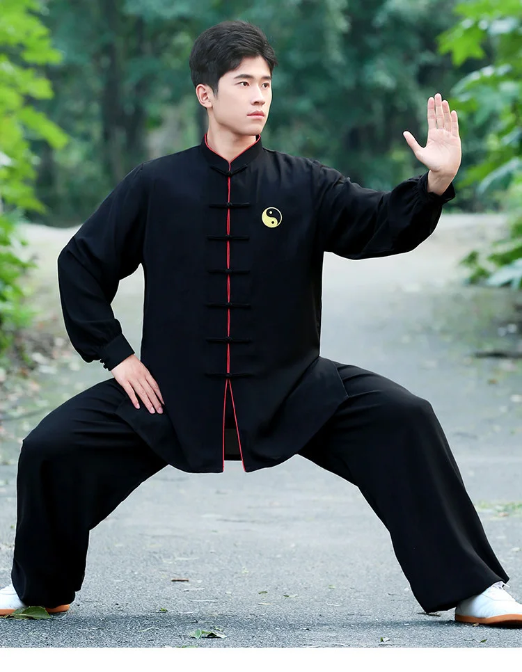 Tai Chi Suit Set Women New Spring Autumn Kung Fu Practice Ba Duan Jin Competition Performance Loose Comfortable Outfit Wear