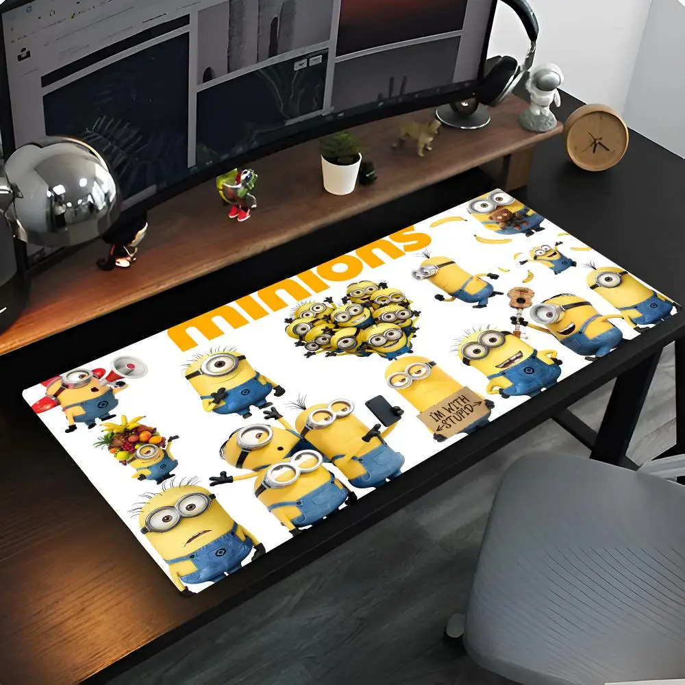 Funny M-Minions Cartoon Mouse Pad Rubber Mat Laptop Xxl Mousepad Notebook Gamer Computer Table Gaming Accessories