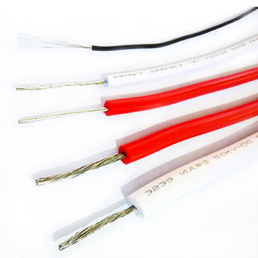 Silicone Wires Tinned Copper Soft Silicone Wire 14AWG Insulated wire 14 AWM Super Soft High Temperature Wire 3000V