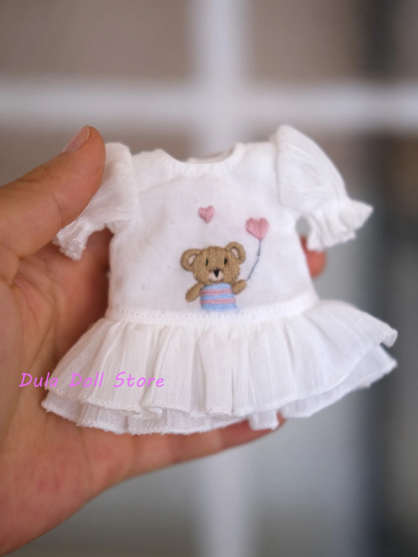 Dula Vestiti per le bambole Vestito Orsetto Pantaloni a palloncino Blythe ob24 Landoudou LandazzAzone Licca ICY JerryB 1/6 Bjd Doll