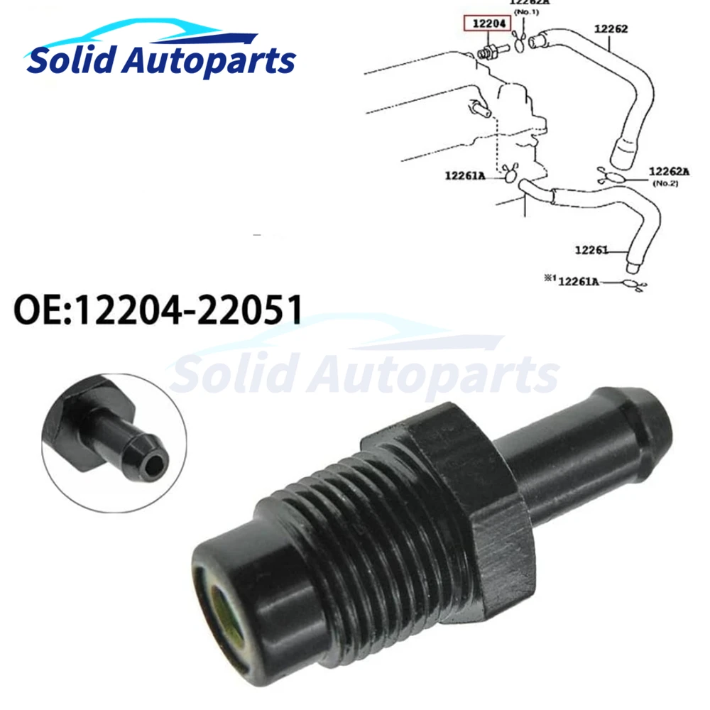 12204-22051 18118-54G00 PCV Valve For Toyota Celica Corolla MR2 Spyder Matrix 1ZZ-FE 1.8L 18118-65D00 12204-22050