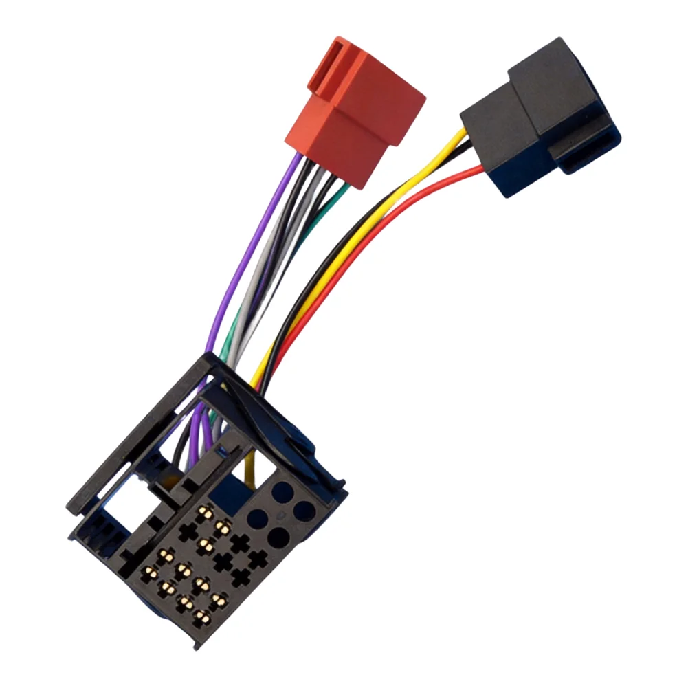 For ISO Female Adapter Cable for RCD200 RCD300 RCD310 RCD510 Radios Used in Automobiles 12V 16Pin Power Harness