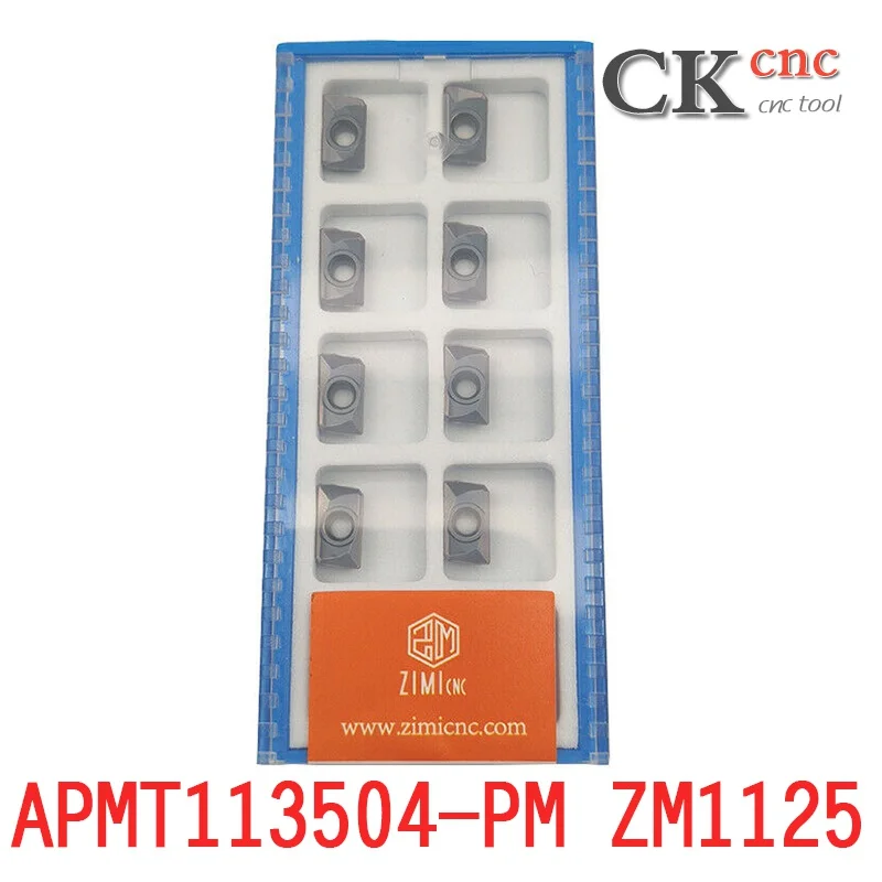 CK-CNC 10 pz APMT113504-PM ZM1125 utensile di fresatura inserti in metallo duro inserto di fresatura CNC per punta ad arco 300R R0.4
