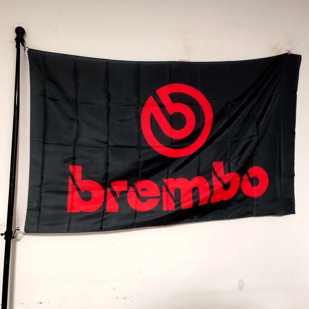 

Brembo Racing Flag 90x150cm Premium Polyester Banner for Garage/Wall Decor Indoor/Outdoor Use