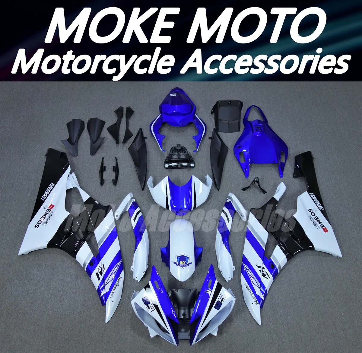 

Motorcycle Fairings Kit Fit For Yzf R6 2006-2007 Bodywork Set 06-07 High Quality Abs Injection New Blue White