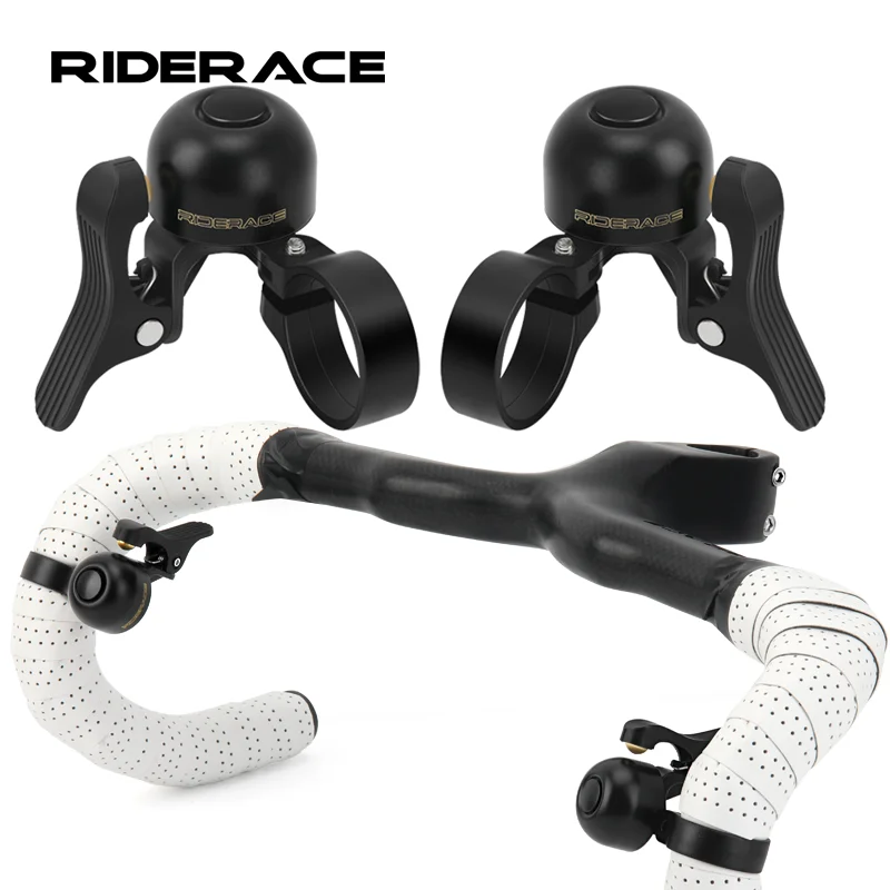 جرس الدراجة النحاسي إنذار بصوت عال وهش واضح الطريق دراجة المقود حلقة إنذار تحذير للسلامة اليسار اليمين جرس الدراجات الملحقات #1