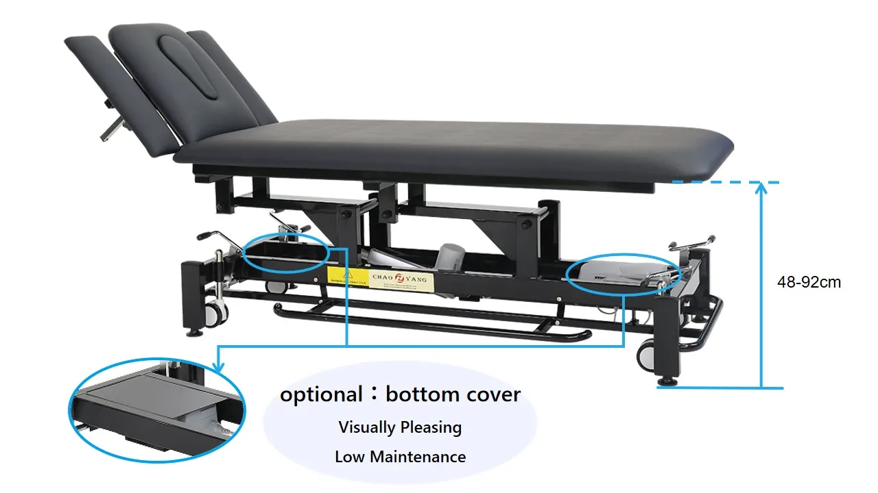 سرير العلاج الطبيعي بتقويم العلاج بتقويم العمود الفقري بالموجات فوق الصوتية، كرسي الأريكة، طاولة التدليك، العلاج الطبيعي، طاولة العلاج مع مسند اليد