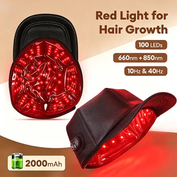 Nowe diody LED na podczerwień 660nm i 850nm do terapii czerwonym światłem, czapka do wzrostu włosów, na odrost włosów, przeciw wypadaniu włosów, relaksująca skórę głowy, przeciwzapalna.